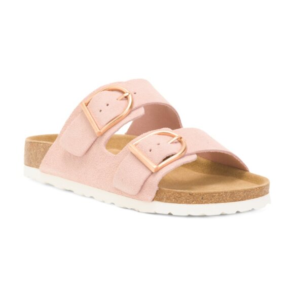 Cushionaire Shoes - CUSHIONAIRE Legacy Ovrsized Buckle Double Strap Sandals